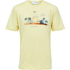 Selected Tops Selected Slhrelaxcasa T-shirt - Jaune