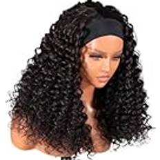 XXAD553TY Kinky Curly Pannband Peruk 20 Inches