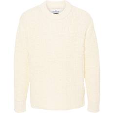 Polyurethane Sweaters Stone Island Marina Double Weave Wool Nylon Sweater - Beige