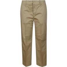 Dondup Dam Byxor Dondup Bomull Slim Chino Cropped Byxor - Dam
