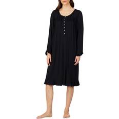 Elastane/Lycra/Spandex Nightgowns Eileen West Lace Trim Waltz Jersey Nightgown - Black