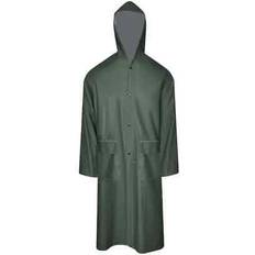 vidaXL Waterproof Heavy-duty Long Raincoat - Green