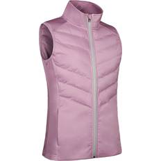 Sunderland Alaska Padded Ladies Golf Gilet - Pink Haze/Silver