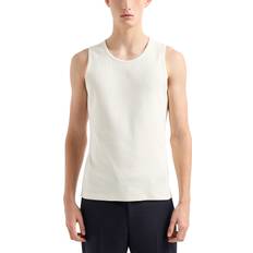 Emporio Armani XXL Tank Tops Emporio Armani Ribbed Knit Tank - White