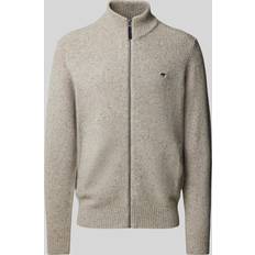 Herren - Weiß Cardigans Fynch-Hatton Cardigan Logo-Stitching - Offwhite