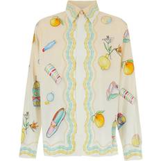 Casablanca Men Shirts Casablanca Objects En Vrac Shirt - Beige