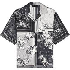 Amiri Camicie Amiri Floral Bowling Shirt - Black