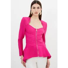 Karen Millen XL Jackets Karen Millen Bandage Strong Shoulder Jacket - Pink
