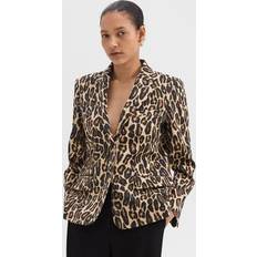 Leopardo Blazer Theory Tailored Blazer - Stretch Leopard Wool