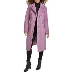 Coats Kenneth Cole Women's Military Wool Blend Overcoat - Mauve