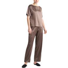 Beige Nachtkleding Natori Stretch Satin Sleep Top - Taupe