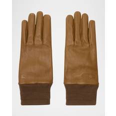 Burberry Grey Gloves & Mittens Burberry Deer Leather Gloves -