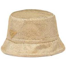 Damen - Gold Hüte Prada Women's Satin Bucket Hat with Crystals - Gold