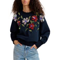 Sequins Tops Essentiel Antwerp Floral Embroidered Sweatshirt - OLD Navy