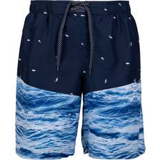 Microfiber Swimwear Trespass Orman Swim Shorts - Navy