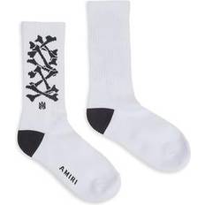 Amiri Underwear Amiri Bones Stacked Socks - White Black