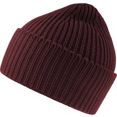 Natural - Unisex Beanies Atlantis Unisex Oak Chunky Knit Beanie - Burgundy