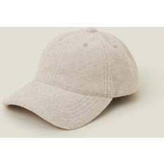 Fabric - Woman Caps Accessorize Brushed Baseball Cap - Natural - Cream