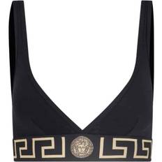 Versace Ropa interior Versace Greca Print Triangle Bralette - Black