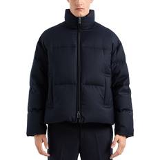 Emporio Armani Men's Twill Puffer Jacket - Blue