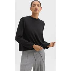 Theory Women Jumpers Theory A-Line Crewneck Pullover - Black