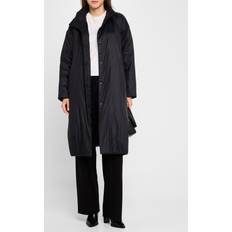 Eileen Fisher High Collar Coat - Black