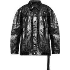 Rick Owens Drkshdw Coated Denim Jacket - Black