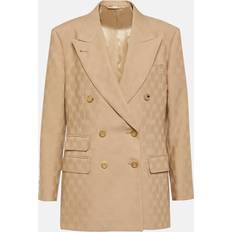 Gucci Blazere Gucci GG Wool Jacquard Blazer - Beige