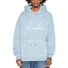 Ksubi Sweaters Ksubi Fleece Logo Hoodie - Blue