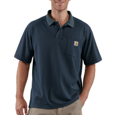 Carhartt Polo Shirts Carhartt Loose-Fit Midweight Short-Sleeve Pocket Polo - Navy