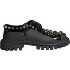Dame Oxford på tilbud Dolce & Gabbana Læder Trekking Derby Sko Dame Sort