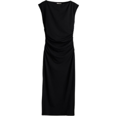 H&M Midiklänningar H&M Dress With Hollow Sleeves - Black