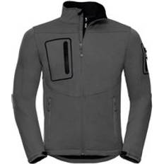 Man - Titanium Buitenkleding Russell Heren Sport Zachte Shell Jas - Zilver