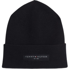 Tommy Hilfiger Uomo Accessori Tommy Hilfiger Logo Patch Turn Up Beanie - Black