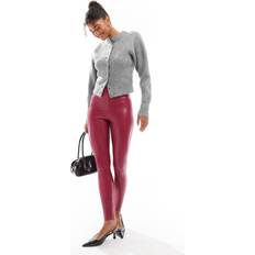 Commando Faux Leather Legging - Raspberry-Red