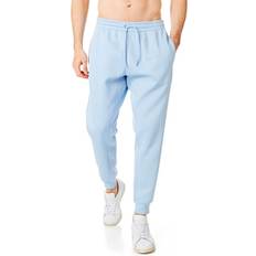 Cashmere - Men Trousers & Shorts Essential Cuffed Joggers - Light Blue