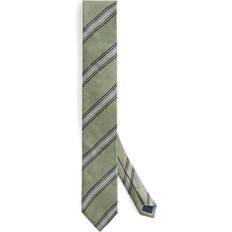 Linen Ties Paul Smith Linen-Blend Block Stripe Tie - Green