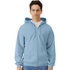 Gildan Homme Vêtements Gildan Midweight Soft Touch Full Zip Hoodie - Mid Blue