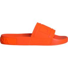 Dolce & Gabbana Woman Slides Dolce & Gabbana Orange Rubber Slides Sandals Beachwear Shoes - Orange