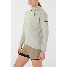 Asics Fujitrail Waterproof Windbreaker Jacket - Oatmeal