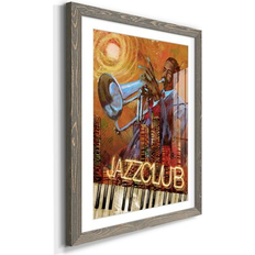 Framed Art Winston Porter Jazz Club Picture Frame Graphic Print 31.5 H x 23.5 W x 1.5 D Framed Art