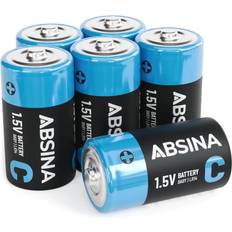 Batterier - C (LR14) Batterier & Laddbart Absina Disposable Batteries 1.5V 6-pack