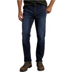 Weird Fish Mens Edward Denim Stretch Straight Jeans - Dark Denim