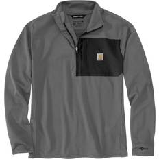 Steel T-shirts Carhartt Force Relaxed Fit Mock-Neck Half-Zip T-Shirt - Gray