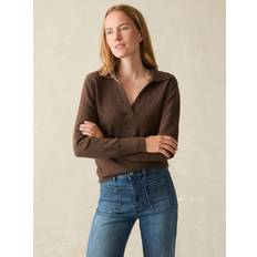 Maglioni Faherty Jackson Sweater Polo Shirt - Mocha Heather