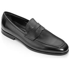 To Boot New York Ronny Apron Toe Penny Loafers - Black