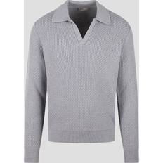 Seda Polos Herno Herno-Endless Operated Wool Resort Polo - Grey