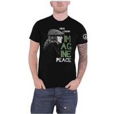 John Lennon Imagine Peace T-Shirt - Black