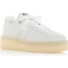 Miu Miu Zapatillas Miu Miu Women's Low Top Platform Sneakers - White