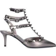 Tacchi e Décolleté Valentino Garavani Rockstud 65 T-Strap Pumps - Gray